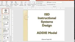 ISD Basics the ADDIE Model