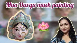 Maa durga mask painting|Transform Your Space Stunning Maa Durga Mask Painting Tutorial #maskpainting