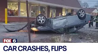 Milwaukee crash, car flips; residents fed up with reckless driving | FOX6 News Milwaukee