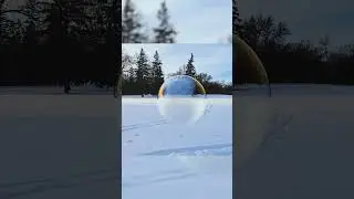Bubbles Freezes Mid-Air & BOUNCES Off The Ground Frozen Bubbles