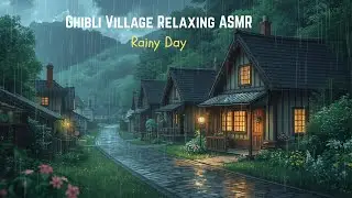 Relaxing Rain Sounds & Quiet Forest Family Life | Ghibli Studio Style