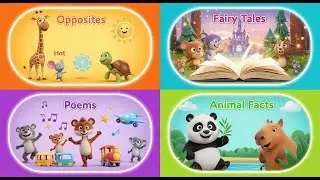 Preschool Learning Activities | Opposites | Fairytales | Poems | Animal Facts | Panda | Capybara