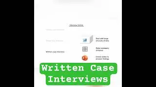 Written Case Interviews in Consulting