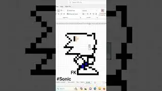 PART 39 SONIC THE HEDGEHOG EXCELL PIXEL ART#sonic#spedup