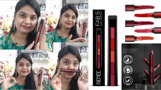 Renee FAB 5 Lipstick Review & Swatches || 5 in 1 lipstick Honest Review || Swetha Raghunandan