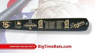Dodgers World Series Champions Bat Collection