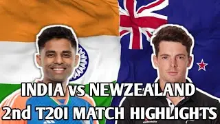 MATCH HIGHLIGHTS : INDIA vs NEW ZEALAND - 2nd T20I | REAL CRICKET 20 #indvsnz #rc20 #realcricket20