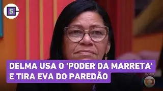 🃏 BBB 25: Delma usa o &lsquo;Poder da Marreta&rsquo; e tira Eva do Pared&atilde;o