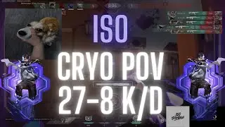 100T Cryo POV Iso on Ascent 27-8 K/D (VALORANT Pro POV)