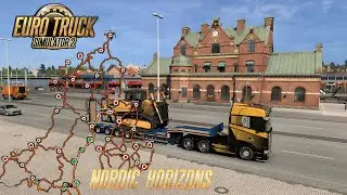 Euro Truck Simulator 2 Nordic Horizons DLC Gameplay City Ume&aring; Sweden #07