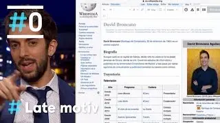 Late Motiv: Broncano edita su artículo en la Wikipedia #LateMotiv131 | #0