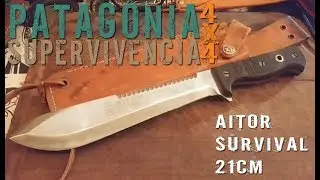 EL MEJOR CUCHILLO DE SUPERVIVENCIA Aitor Survival 21cm !!!La Bestia!!!