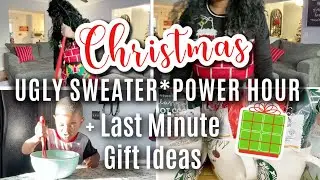 WHOLE HOUSE CLEAN WITH ME | POWER HOUR | CLEANING MOTIVATION 2020  |  LAST MINUTE GIFT IDEAS