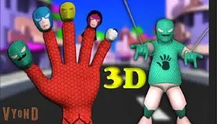 (REUPLOAD FROM 3D MY KIDDY WORLD) Spiderman Finger Family 