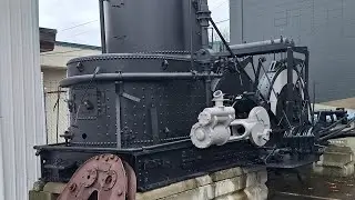 Старинная паровая лесовозная лебедка #goldhunter137