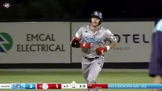 Eric Rataczak goes big for the Blue Sox in Perth!