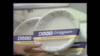 Dixie - Paper Plates (1989) TV Commercial