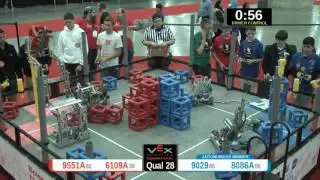 2015 VRC Sci Q28 - 9551A 6109A vs 9029 8086A - 33 to 62 - VEX Worlds 2015 - Science Division