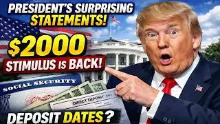 FORGET CONGRESS: President Says He Can Issue $2,000 Checks ALONE - Low Income Watch Now!