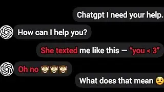 She Sent Me One Message… I Asked ChatGPT and it shocked me.