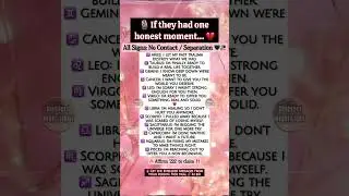THEY HAD ONE HONEST MOMENT... 🥀💔 No Contact / Separation