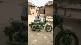 Bullet bike made from palm leafs  mini leaf toys | Leaf crafting #ai #cow #bikemaking @LeafArtYt