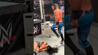 Сет Роллинс издевается над травмированным Эй Джей Ли 😡 #wwe #cmpunk