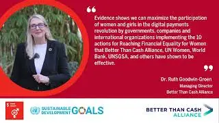 IWD 2023: Dr. Ruth Goodwin-Groen, Better Than Cash Alliance
