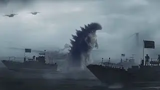 GODZILLA (2014) + Monarch Legacy of Monsters - Golden Gate Bridge FULL Scene [HD] (Edit)