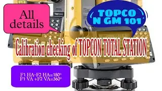 TOPCON GM 101 Total Station calibration checking // Technology Zone // www.technologyzone.in