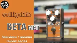 Warm sound and spot on saturation for bass, The solidgoldfx BETA mkII bass preamp/overdrive.