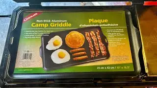 Masterbuilt portable charcoal grill w/Coghlan's Camp Griddle