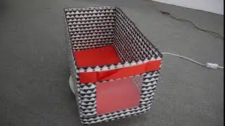 Orange Coroplast Storage Boxes