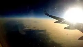 Time Lapse Flight Sunrise from Amsterdam to Rome - GoPro Hero 3+ Silver