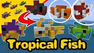 Minecraft tropical fish - Tropical fish Statue - Fish PS4, XBox, PC, Pocket Edition, Switch