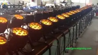 waterproof zoom LED par light 24x18W RGBAW+UV 6in1 color