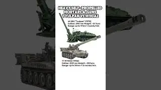 Tyulpan 240mm vs M110A2 203mm &mdash; Heavy Self-Propelled Mortars & Guns Comparison