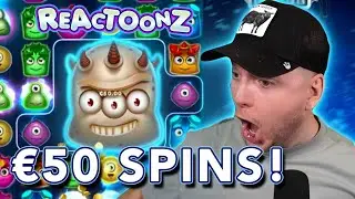 🤯 INSANE DEGEN &euro;50 SPINS ON REACTOONZ! 🔥