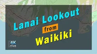 LANAI LOOKOUT | Drive from Waikiki | Beautiful Hawaii | Honolulu, Oahu, Hawaii 🌴 Hawaii 4K Driving