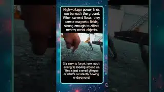 Metal Moves Above Underground Power Lines