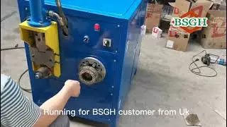Motor Wrecker, MR-W Washing Machine Motor Cutting Pulling Machine For Copper Running For UK Client
