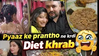 Pyaaz Ke Pranthe Ne Diet Kharab Kar Di 😂 | Indian Food Vlog | Weight Loss Fail