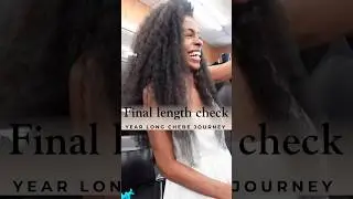 Final length check. Year long Chebe journey. Amazing results. #naturalhaircare #naturalhair