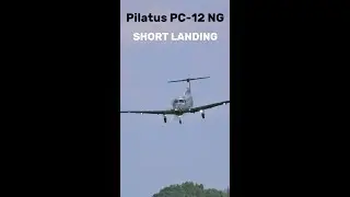 Pilatus PC-12 NG | SHORT LANDING #pilatus #airplane #aviationcz