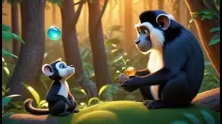 El mono colobo tranquilo permaneció inmóvil | Rimas Infantiles y Canciones para Niños