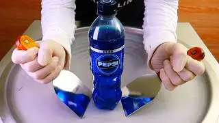 pepsi berry Soda ice cream rolls - تحدي عمل ايس كريم على الصاج بالبيبسي  | اكلات الشوارع حول العالم