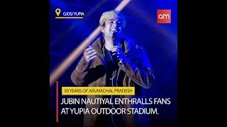 Jubin Nautiyal enthralls fans at Yupia Outdoor Stadium.