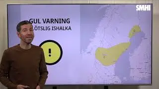 Gul varning - Pl&ouml;tslig ishalka v48
