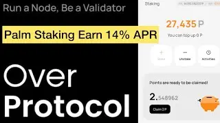 Palm Staking On Over Wallet-Earn 14% APR On Your Smartphone #makingmoneyonline #howto
