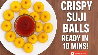 Crispy Suji Balls Recipe | Easy Evening Snacks Ready in Minutes 🍽️ #ytshorts #shorts #food #cooking 